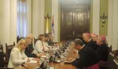 1 July 2014 The National Assembly Speaker in meeting with the Secretary of the Holy See 